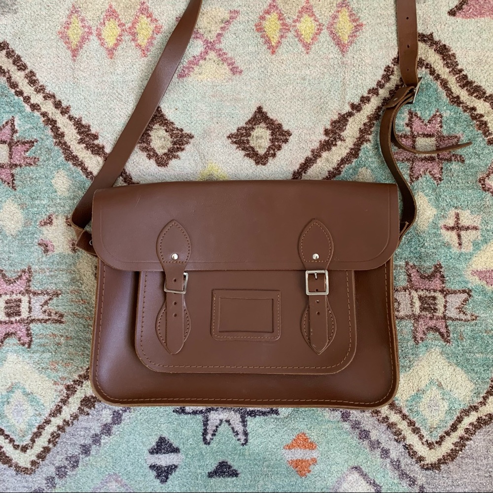 Cambridge Satchel Company brown leather satchel
